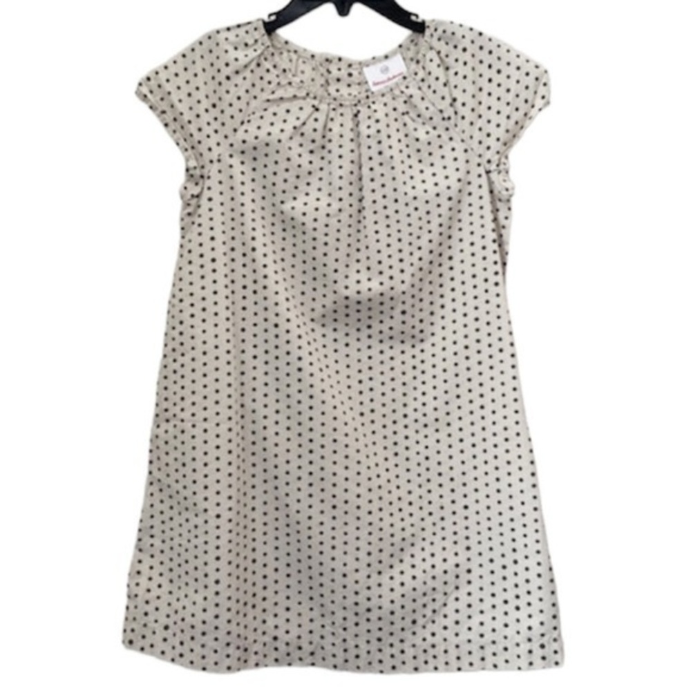 HANNA ANDERSSON SHORT SLEEVE SHIFT POLKADOT COTTON GIRLS DRESS 130